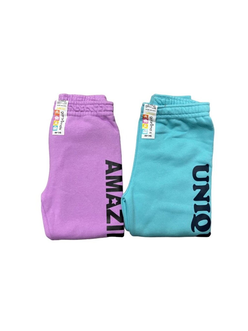 Garanimals Unique Turquoise and Amazing Purple Sweatpants Size 3T